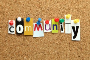 Community pinned on noticeboard